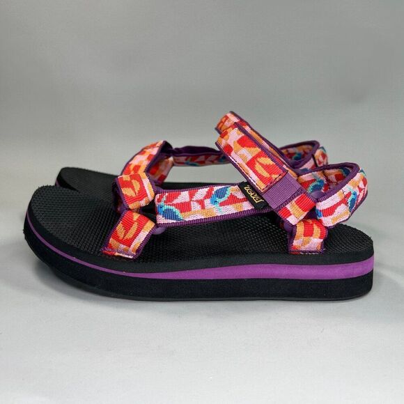 Teva Midform Universal Sandals Women's Size 7 Colorful Adjustable Stappy Active‎ - Picture 4 of 11